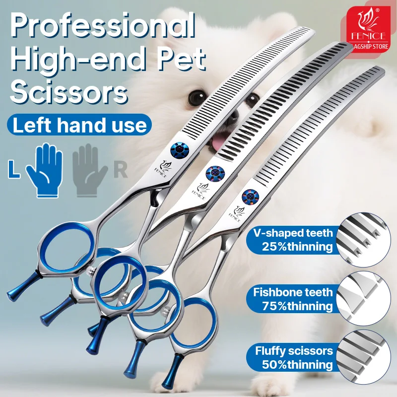 Grooming Scissors - Fenice JP440C Professionele 7/7,5/8 inch Linkshandige