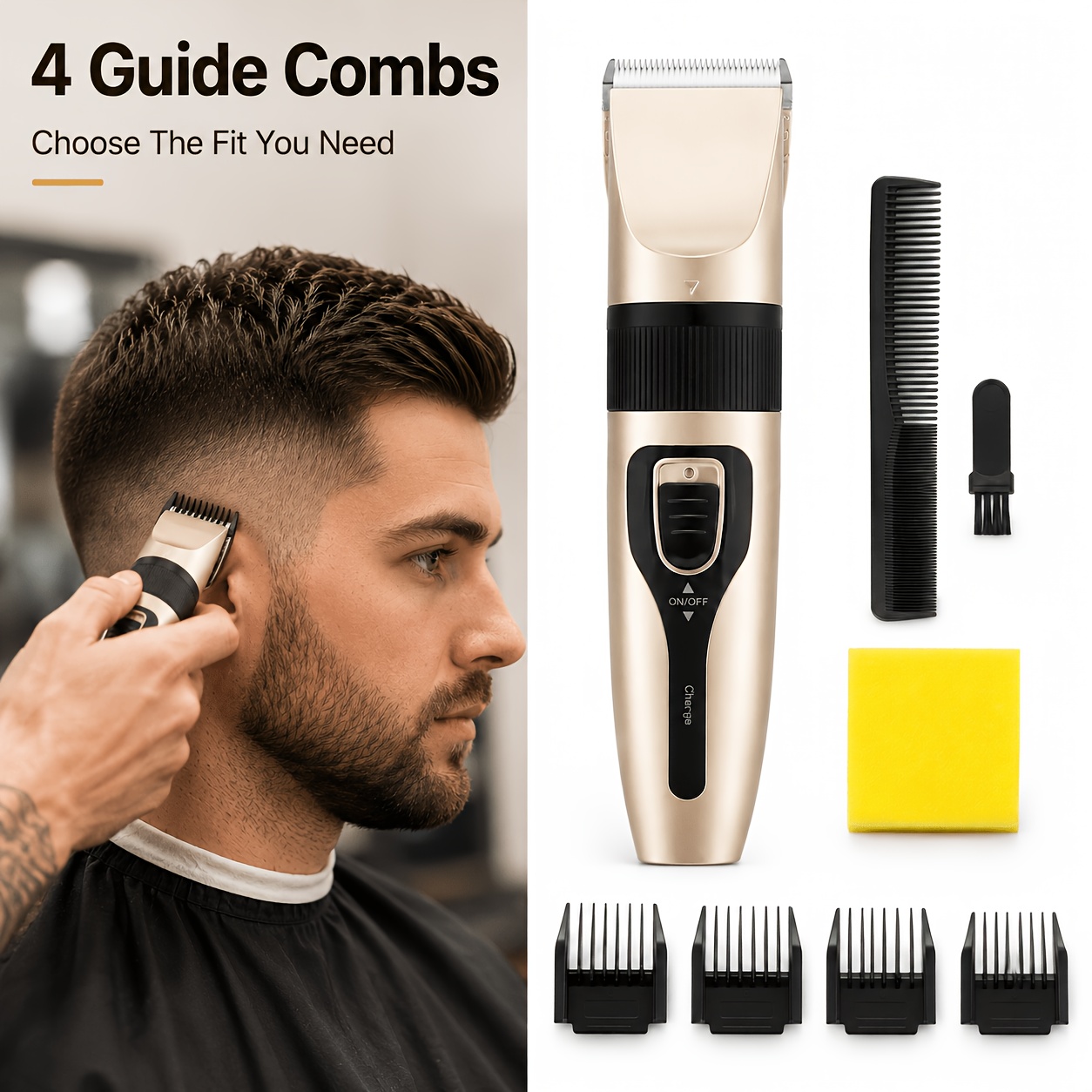 Men'S Grooming Hairstyles - Slimme, zelfbedienende tondeuse voor het knippen