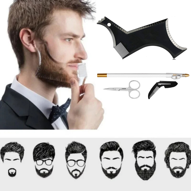 4 Stuks Set Baard Vormgeven Ki - Beard Trimmer recensie en prijs