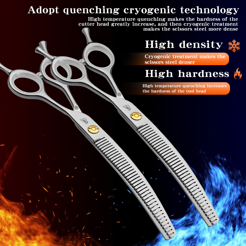Verfijnde gebogen tanden schaa - Grooming Scissors recensie en prijs